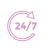 خدمة العملاء (24/7)